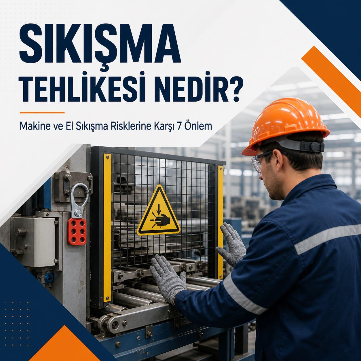 Sıkışma Tehlikesi Nedir? Makine ve El Sıkışma Risklerine Karşı Alınacak Önlemler