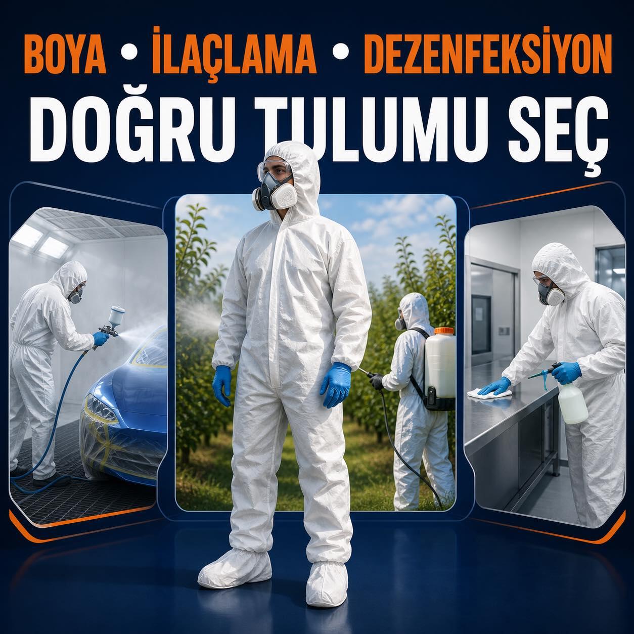 Boya, İlaçlama ve Dezenfeksiyon İşlerinde Hangi Tulum Kullanılır?