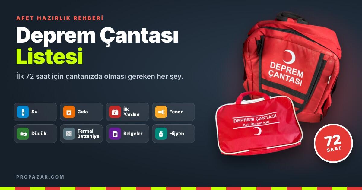 Deprem Çantası Nasıl Hazırlanır? İçinde Olması Gereken Deprem Malzemeleri Listesi