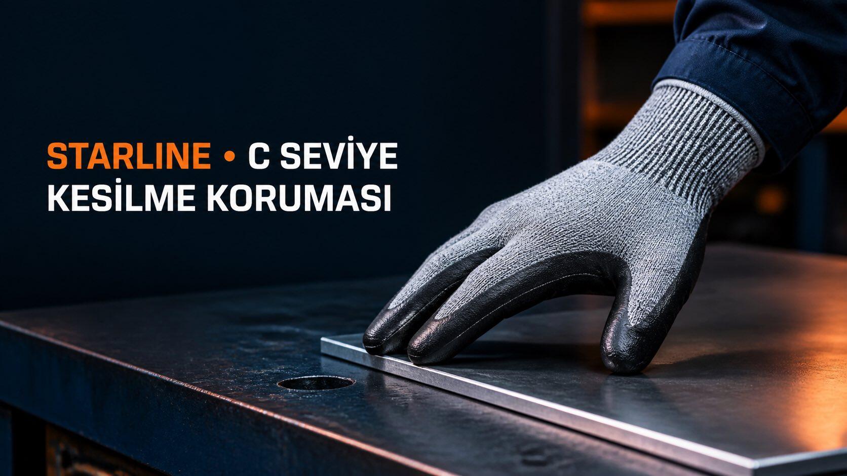 Starline C Kesilmez Eldivenler: Konfor ve Kesilme Korumasını Bir Araya Getiren Profesyonel Çözümler