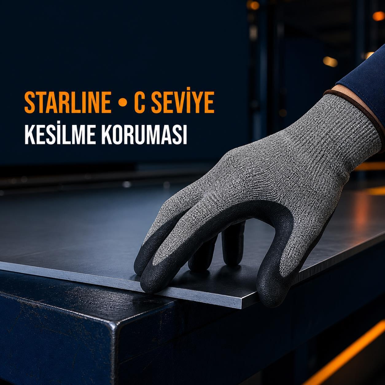 Starline C Kesilmez Eldivenler: Konfor ve Kesilme Korumasını Bir Araya Getiren Profesyonel Çözümler