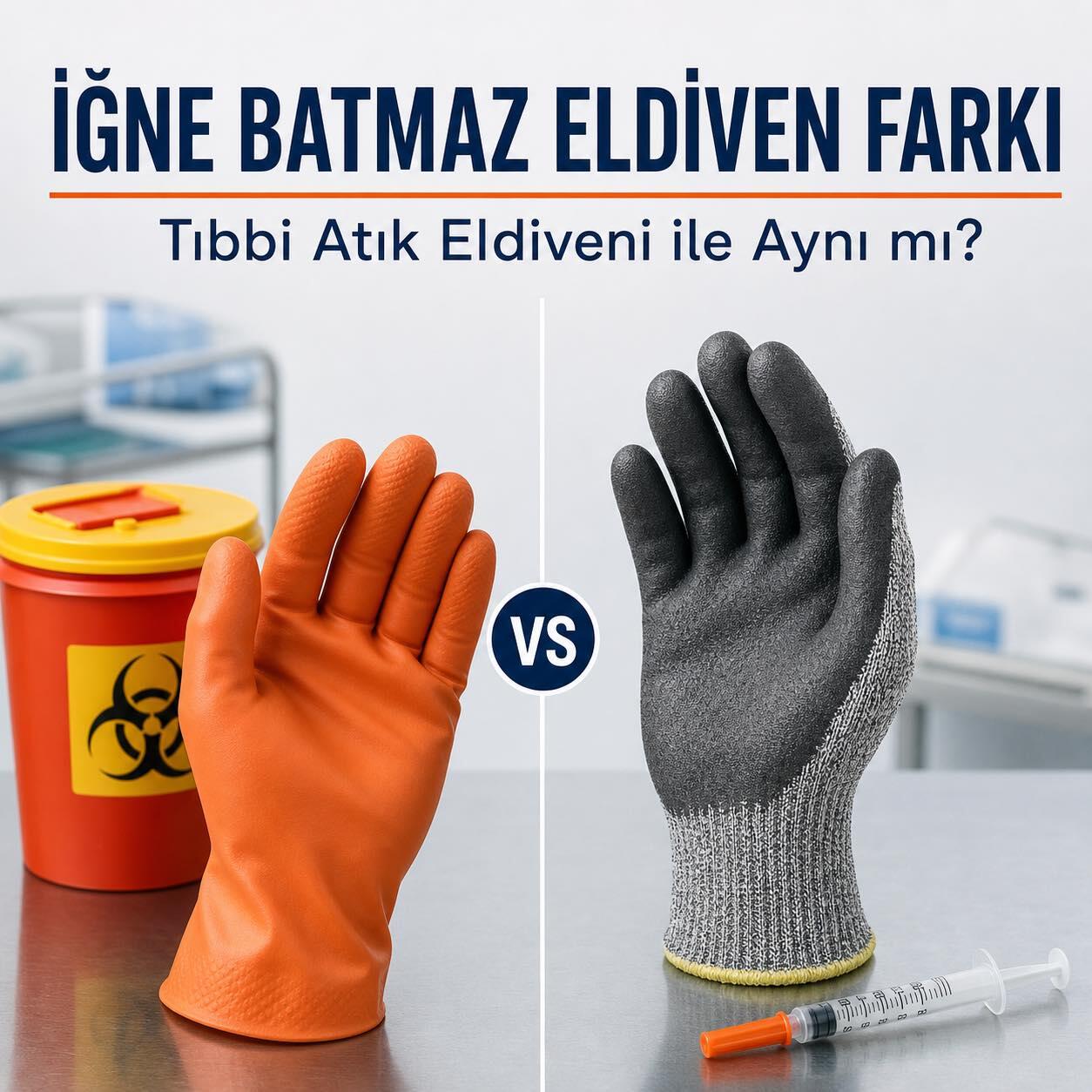 İğne Batmaz Eldiven ile Tıbbi Atık Eldiveni Arasındaki Fark Nedir?