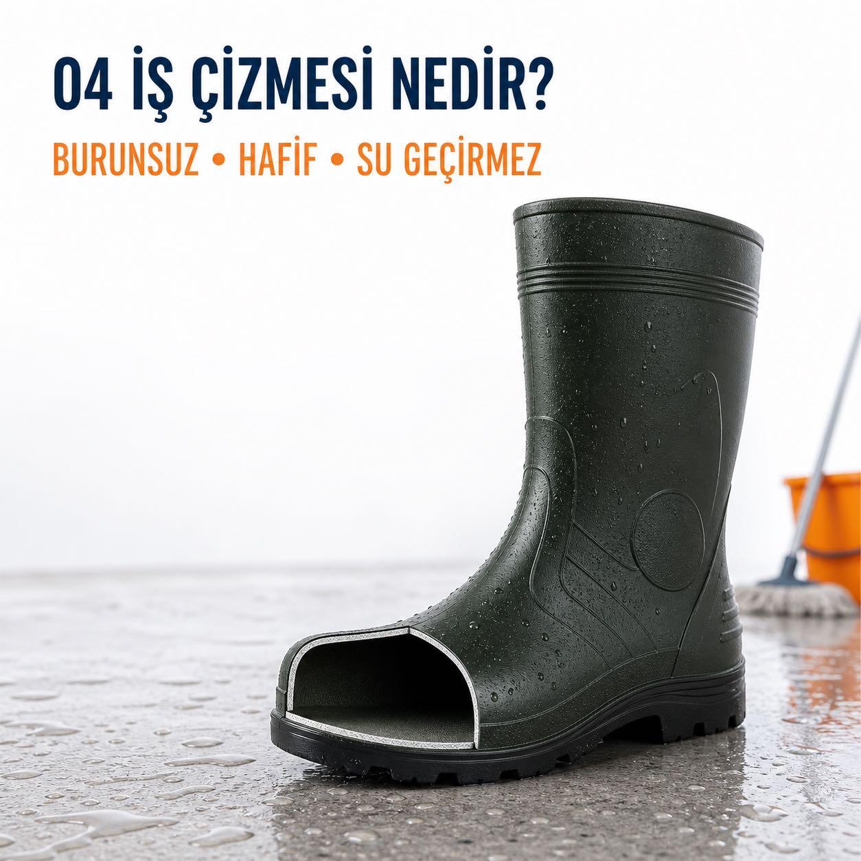 O4 İş Çizmesi Nedir? Burunsuz İş Çizmesi Nerelerde Kullanılır?
