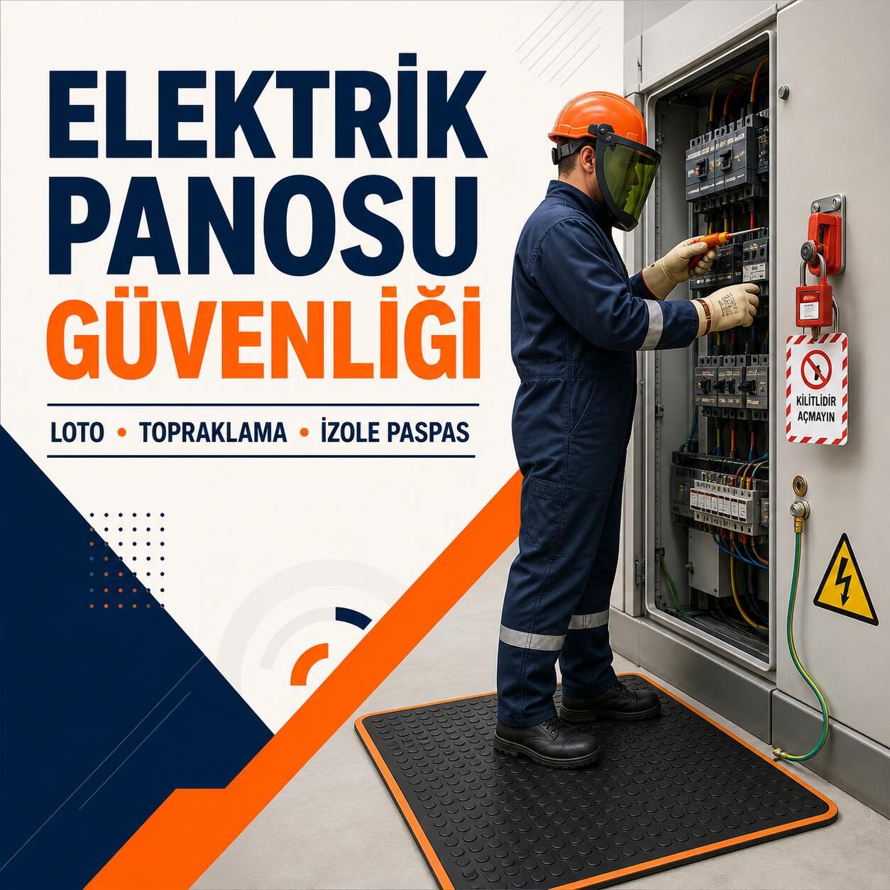 Elektrik Panolarında İş Güvenliği: Pano Önü, Kaçak Akım Rölesi, Topraklama, LOTO ve KKD Rehberi