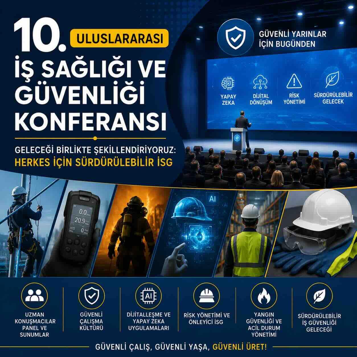 10. Uluslararası İSG Konferansı Türkiye’de İş Güvenliğinin Yeni Yol Haritasını Belirledi