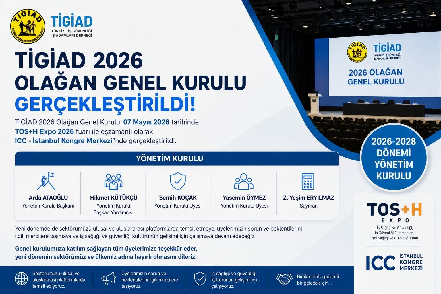 TİGİAD 2026 Olağan Genel Kurulu Gerçekleşti: Yeni Yönetim Kurulu Belirlendi