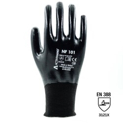ActiveHand NF-101 Tam Kaplı Siyah Nitril Eldiven - Activehand İş Eldivenleri
