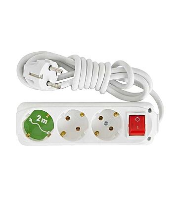 Almera 3’lü Topraklı Priz - 2 Metre - 1
