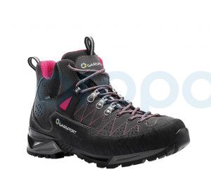 Alpine Orta Su Geçirmez Kadın Trekking ve Dağcılık Ayakkabısı WP Antrasit Fuşya - 1