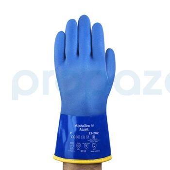 Ansell AlphaTec 23-202 Soğuk ve Kimyasal Dirençli Pvc İş Eldiveni - 3