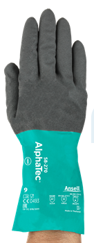 Ansell AlphaTec 58-270 – Islak/Yağlı Yüzeylerde Güçlü Kavrama Sunan Kimyasal Eldiven - 3