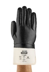Ansell Edge 48-500 Yağ ve Sıvı Tutmaz Nitril İş Eldiveni - 1