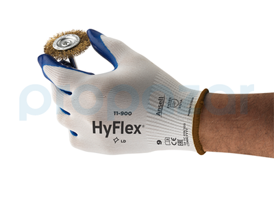 Ansell Hyflex 11-900 Yağ Tutmaz Antistatik İş Eldiveni - 4