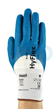 Ansell Hyflex 11-917 Aşınma Dirençli Yağ Tutmaz İş Eldiveni - 4