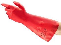 Ansell Sol-Vex Red 37-900 Kimyasal - Sıvı Geçirmez Nitril Eldiven - 2