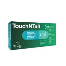 Ansell TouchNTuff 92-600 – Kimyasal Sıçrama İçin Pudrasız Nitril İş Eldiveni (Tek Kullanımlık) - 2