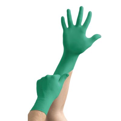 Ansell TouchNTuff 92-600 – Kimyasal Sıçrama İçin Pudrasız Nitril İş Eldiveni (Tek Kullanımlık) - 1