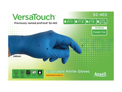 Ansell VersaTouch 92-465 Kimyasal Dirençli Gıda Uyumlu Eldiven - 3