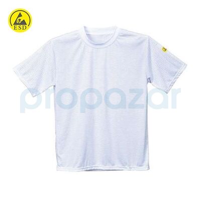Antistatik ESD Yuvarlak Yaka T-Shirt IZ-TB3000 - 1