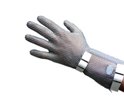 Aran Cut Warder Metal - Çelik Örgü 5 Parmak 15cm Uzun Konçlu Eldiven - EN1082 - Ar-An