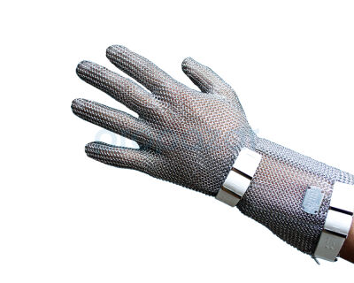 Aran Cut Warder Metal - Çelik Örgü 5 Parmak 15cm Uzun Konçlu Eldiven - EN1082 - 1