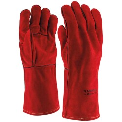 Aran Rock Safety Flamefox R-6A Kırmızı Deri Kaynakçı Eldiveni - AR-AN İSG Malzemeleri