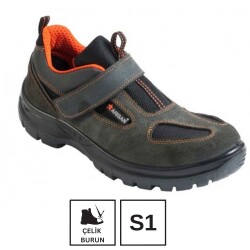 ARS 1021 Süet Cırtlı Çelik Burunlu S1 İş Ayakkabısı - Arısan İş Ayakkabıları
