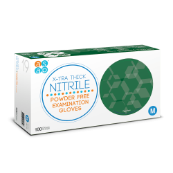 ASAP X-TRA THICK NITRILE - Ekstra Kalın Mavi Nitril 100lü Muayene Eldiveni - ASAP