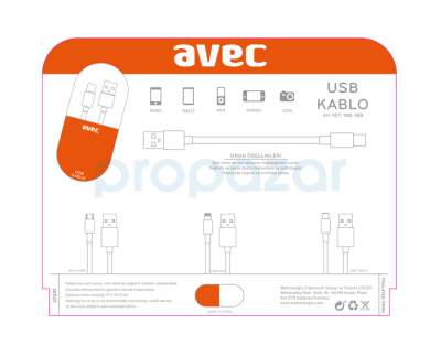 AVEC AV-189 Type-C Kablo - 3