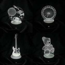 AVEC AV-333 3D PİLLİ + USB'Lİ MASA LAMBASI - 1