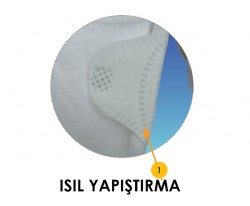 Awon 1101 FFP1 NR Ventilsiz Kalıplı Toz Maskesi 25li Paket - 3