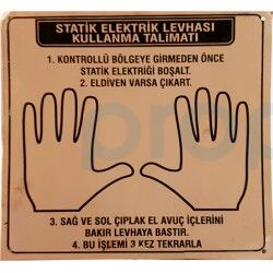 Bakır Duvara Monte Statik Topraklama Levhası - 1