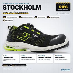 Base B1708A Stockholm S1PS ESD SC LG FO SR BOA İş Ayakkabısı - Base İş Ayakkabısı Modelleri ve Fiyatları