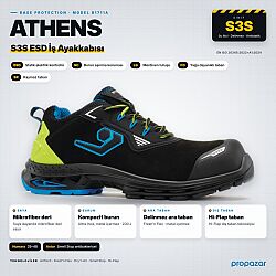 Base B1711A ATHENS S3S ESD Kompozit Burunlu İş Ayakkabısı - Base İş Ayakkabısı Modelleri ve Fiyatları