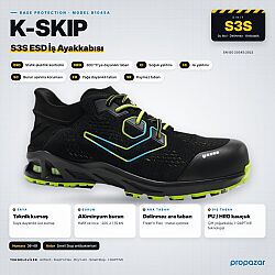 Base B1045A K-Skip S3S ESD HRO SC FO SR Ayakkabı - Base İş Ayakkabısı Modelleri ve Fiyatları