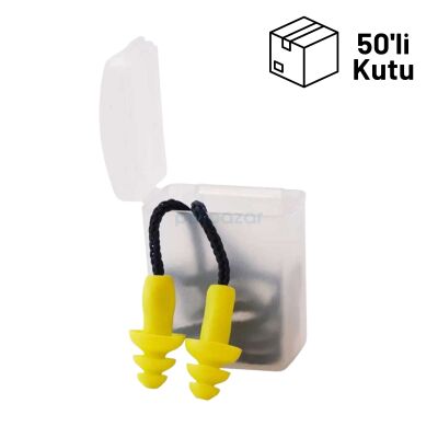 BBU EP 700 Trinity Tekrar Kullanılabilen Kulak Tıkacı 50'li Kutu - 1