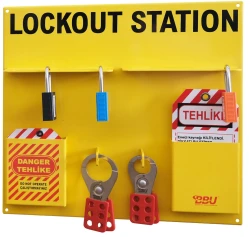 BBU SL LS01 14 Kilit Kapasiteli Kilitleme İstasyonu - BBU Safety İş Güvenliği Ürünleri