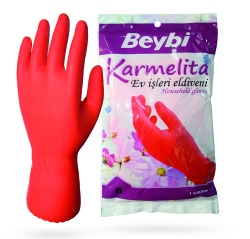 ​​​​​​​​​​​Beybi Karmelita Lateks İş Eldiveni (Ev Tipi) - Beybi İş Eldivenleri