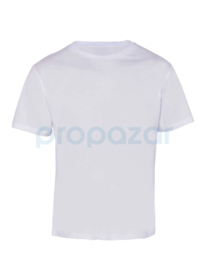 Propazar Bisiklet Yaka Tshirt Dikişli Kısa Kol Beyaz - 1