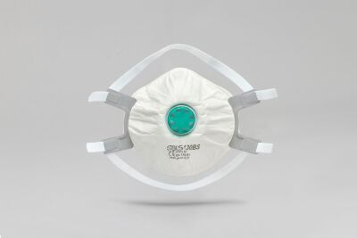 BLS 130BS FFP3 R D Tekrar Kullanılabilir Ventilli Konik Toz Maskesi - 5liPaket - 1