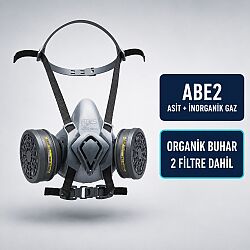 BLS 4000 Next R Asit ve İnorganik Gaz Maskesi Seti – BLS 242 ABE2 Filtreli - Bls