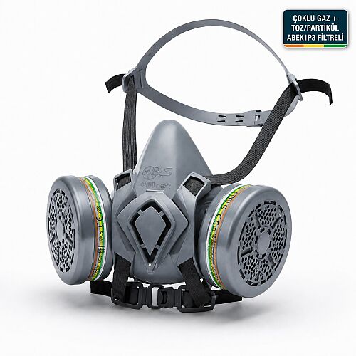 BLS 4000 Next R Kimyasal Gaz ve Toz Maskesi Seti – ABEK1P3 Filtreli - 1
