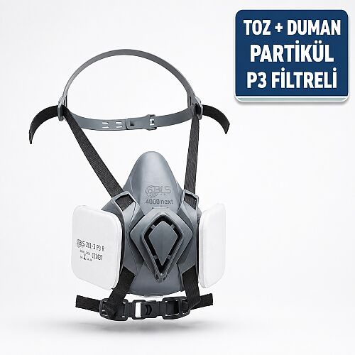 BLS 4000 Next R P3 Filtreli Toz ve Duman Maskesi Seti - 1