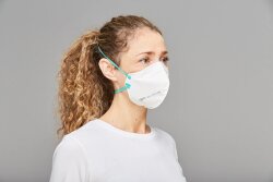 BLS 522 FFP2 NR D Dikey Filtreli Yüz Maskesi - Bls