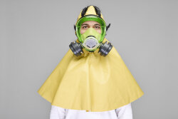 BLS 5700/C (With Hood) Tam Yüz Maskesi | Silikon Gövde & Başlıklı Koruma - 3