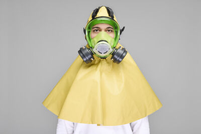 BLS 5700/C (With Hood) Tam Yüz Maskesi | Silikon Gövde & Başlıklı Koruma - 3