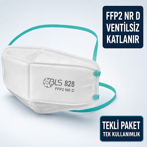 BLS 828 Katlanabilir Toz Maskesi | FFP2 NR Partikül Koruması - 1