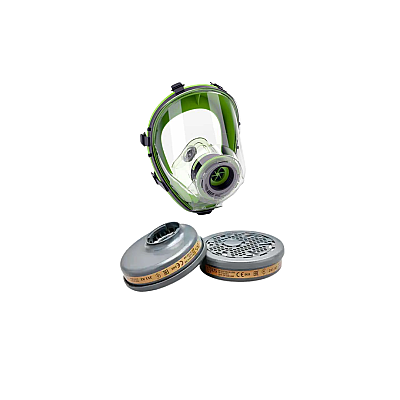 BLS Tam Yüz Maskesi + A2 Gaz Filtresi (Bayonet) Koruma Seti - 1