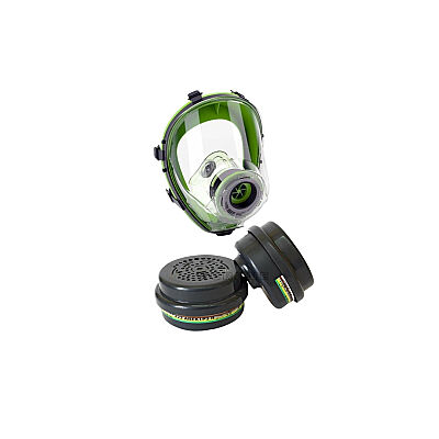 BLS Tam Yüz Maskesi + ABEK1P3 R Kombine Gaz ve Partikül Filtresi Bayonet Koruma Seti - 1