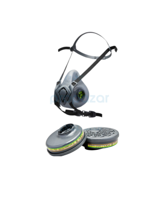 BLS Yarım Yüz Maskesi + ABEK Filtre Gaz ve Buhar Koruma Seti - 1